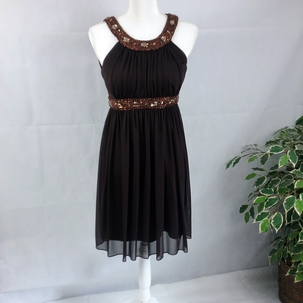 Prom Party Formal Beaded Jewel Dress